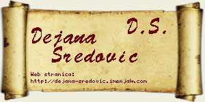 Dejana Sredović vizit kartica
